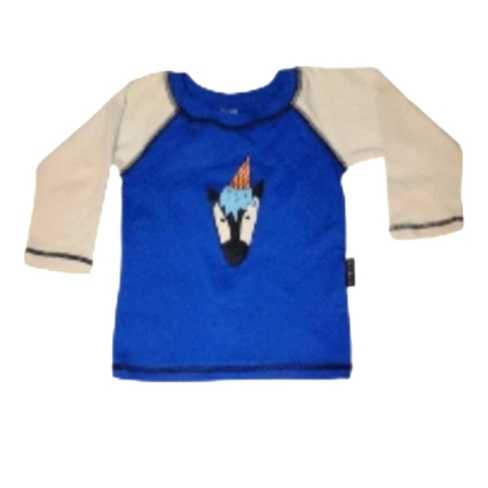 Kids Unisex Rashguard with Fun Zebra Graphic, Quick Drying, UPF 50+